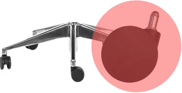 MERCURY Ergonomická kancelárska stolička SPINE červená, s opierkou hlavy