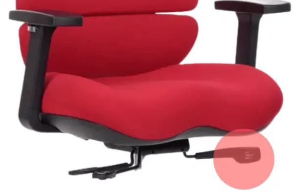 MERCURY Ergonomická kancelárska stolička SPINE červená, s opierkou hlavy