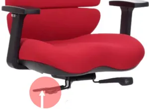 MERCURY Ergonomická kancelárska stolička SPINE červená, s opierkou hlavy