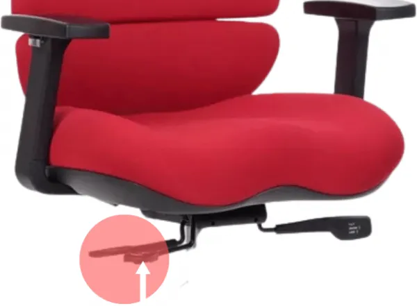 MERCURY Ergonomická kancelárska stolička SPINE červená, s opierkou hlavy
