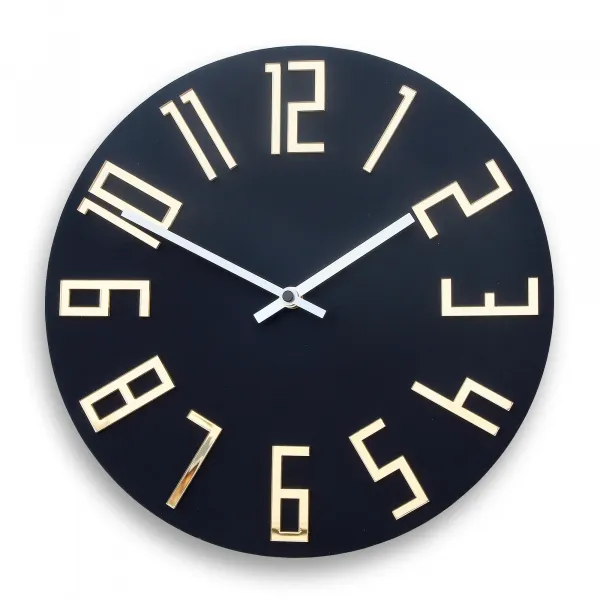 ModernClock Nástěnné hodiny Zega černé