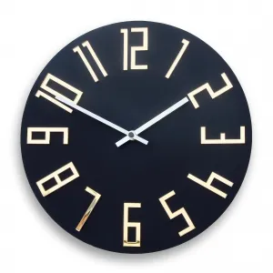 ModernClock Nástěnné hodiny Zega černé