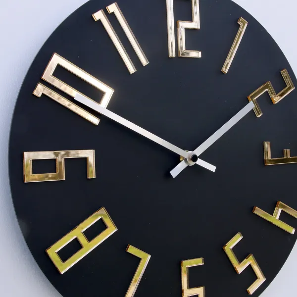 ModernClock Nástěnné hodiny Zega černé
