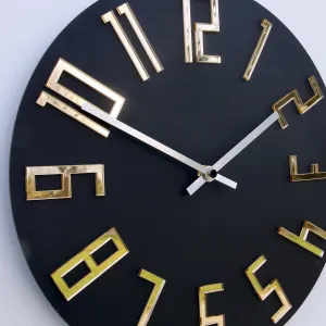ModernClock Nástěnné hodiny Zega černé