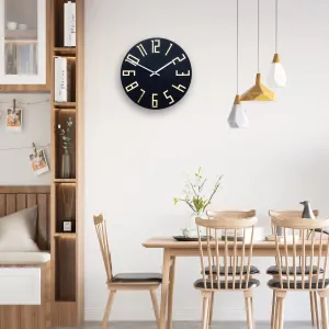 ModernClock Nástěnné hodiny Zega černé
