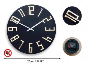 ModernClock Nástěnné hodiny Zega černé