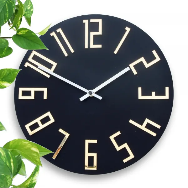 ModernClock Nástěnné hodiny Zega černé