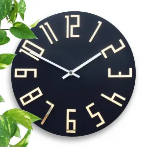 ModernClock Nástěnné hodiny Zega černé