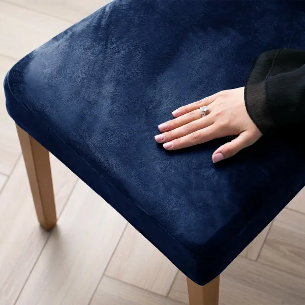 Restilo Napínací potah na židli s opěradlem SENTO 4 ks indigo