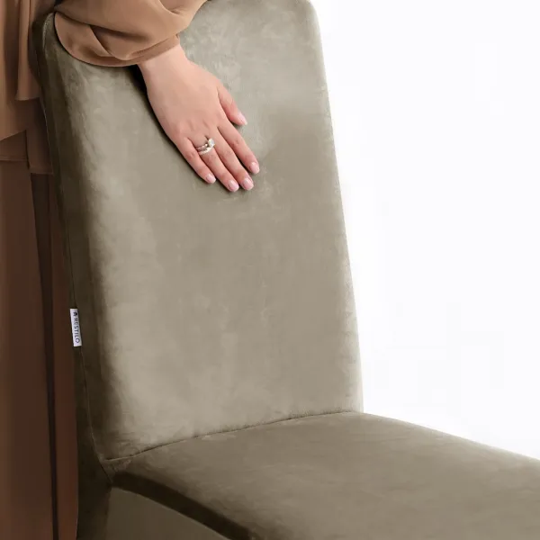 Restilo Napínací potah na židli s opěradlem SENTO 1 ks béžový