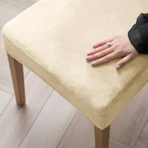 Restilo Napínací potah na židli s opěradlem SENTO 4 ks světle béžový
