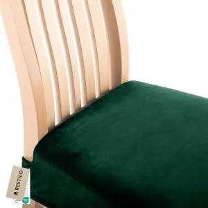 Restilo Napínací potah na židli SENTO I 1 ks tmavě zelený