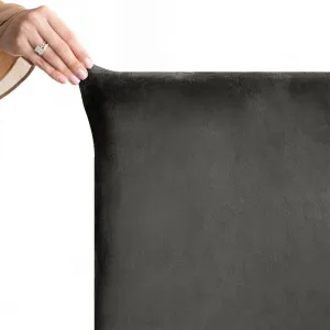 Restilo Napínací potah na židli s opěradlem SENTO 4 ks tmavě šedý