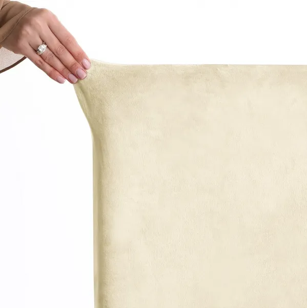 Restilo Napínací potah na židli s opěradlem SENTO 4 ks krémový