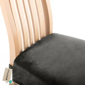 Restilo Napínací potah na židli SENTO I 1 ks tmavě šedý