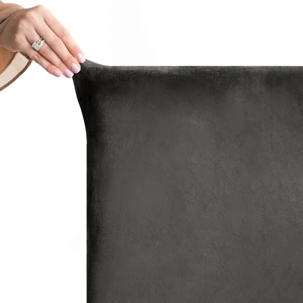 Restilo Napínací potah na židli s opěradlem SENTO 4 ks tmavě šedý
