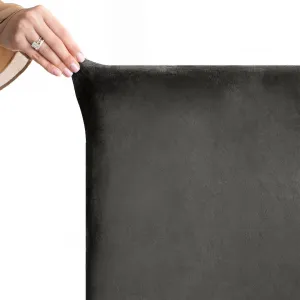 Restilo Napínací potah na židli s opěradlem SENTO 4 ks tmavě šedý