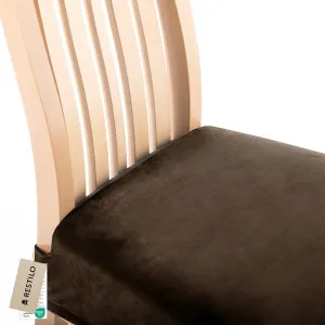 Restilo Napínací potah na židli SENTO I 1 ks tmavě hnědý