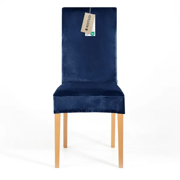 Restilo Napínací potah na židli s opěradlem SENTO 4 ks indigo