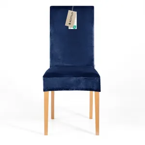 Restilo Napínací potah na židli s opěradlem SENTO 4 ks indigo