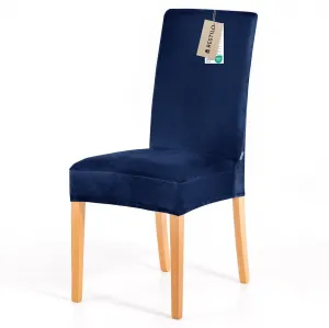 Restilo Napínací potah na židli s opěradlem SENTO 4 ks indigo