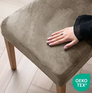 Restilo Napínací potah na židli s opěradlem SENTO 1 ks béžový