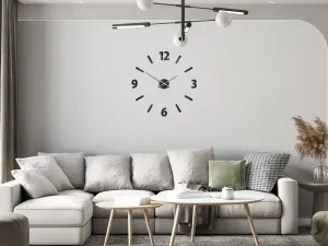 Moderné nástenné hodiny KLAUS WENGE HMCNH061-wenge
