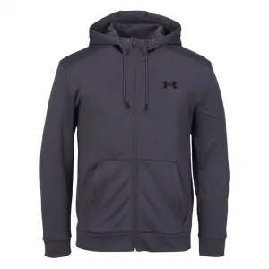 Pánska zateplená tréningová mikina so zipsom UNDER ARMOUR UA Armour Fleece FZ Hoodie-GRY