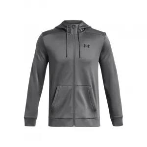 Pánska zateplená tréningová mikina so zipsom UNDER ARMOUR UA Armour Fleece FZ Hoodie-GRY