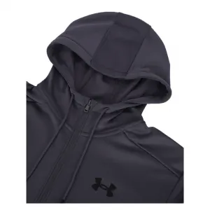 Pánska zateplená tréningová mikina so zipsom UNDER ARMOUR UA Armour Fleece FZ Hoodie-GRY
