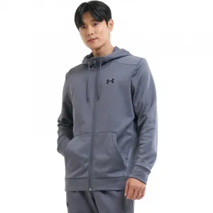 Pánska zateplená tréningová mikina so zipsom UNDER ARMOUR UA Armour Fleece FZ Hoodie-GRY