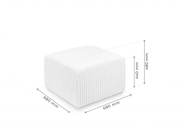 SMART MODULAR SOFA Prevedenie: Stredový modul