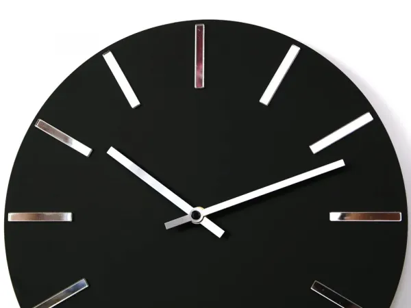 ModernClock Nástenné hodiny Diamond čierne