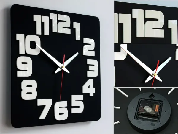 ModernClock Nástenné hodiny Light Oak hnedé
