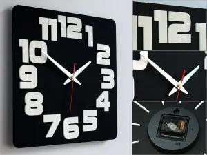ModernClock Nástenné hodiny Light Oak hnedé