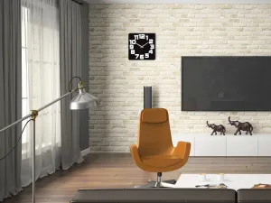 ModernClock Nástenné hodiny Light Oak hnedé