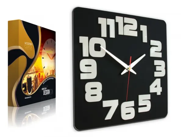 ModernClock Nástenné hodiny Light Oak hnedé