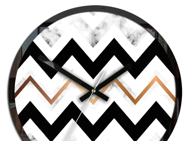 ModernClock Nástenné hodiny Marble čiernobiele