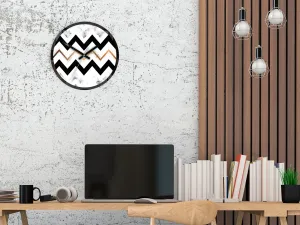 ModernClock Nástenné hodiny Marble čiernobiele