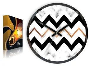 ModernClock Nástenné hodiny Marble čiernobiele