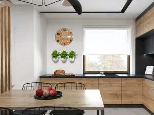 ModernClock Nástenné hodiny Dubové Luxusné hnedé