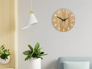 ModernClock Nástenné hodiny Jednoduché Dubové hnedé