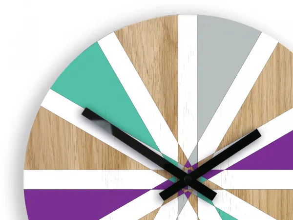 ModernClock Nástenné hodiny Vento farebné