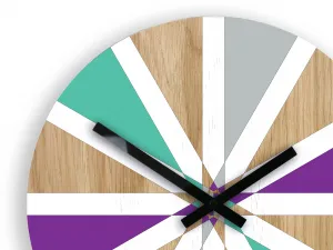 ModernClock Nástenné hodiny Vento farebné