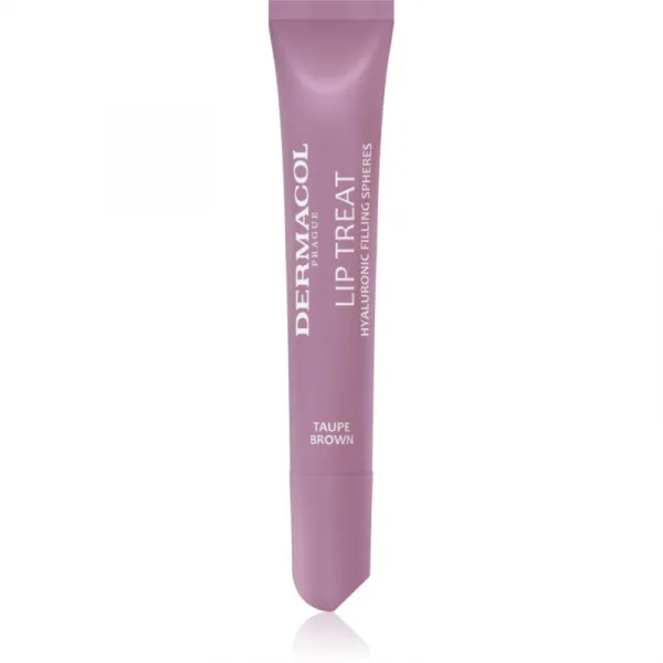 Dermacol Lip Treat hydratačný lesk na pery odtieň 9 Taupe Brown (Choco & Vanilla) 10 ml