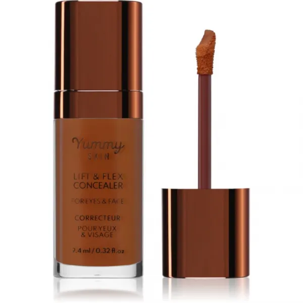 Danessa Myricks Beauty Yummy Skin Lift & Flex Concealer tekutý korektor s matným efektom odtieň 15 - Dark With Warm Undertones 8.4 ml