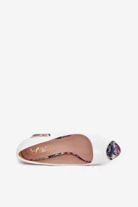 Boto Kožené lodičky s ozdobným opätkom Lewski Shoes
