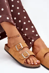 Boto Dámske sandále na korkovej platforme s prackami Camel Livara