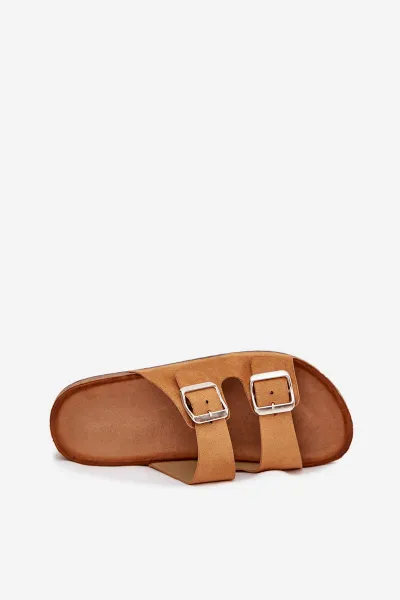 Boto Dámske sandále na korkovej platforme s prackami Camel Livara
