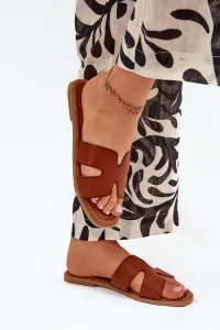 Boto Dámske Ploche Sandále S Výrezmi Camel Salyra
